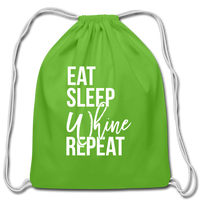 Eat, Sleep, Whine, Repeat - Cotton Drawstring Bag - clover