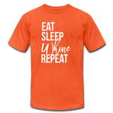 Eat, Sleep, Whine, Repeat T-Shirt (Unisex) - orange