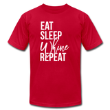 Eat, Sleep, Whine, Repeat T-Shirt (Unisex) - red